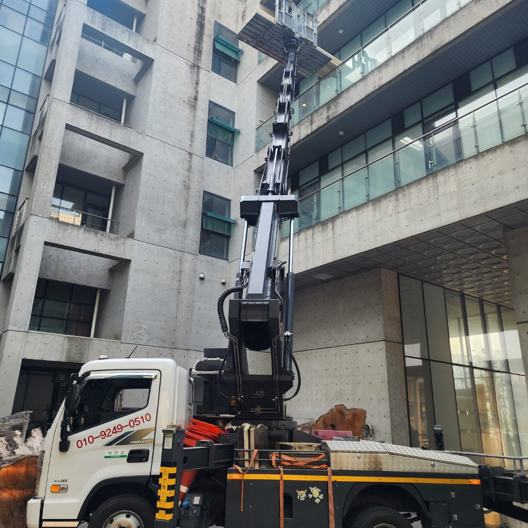 CCTV 설치 스카이차 작업사진